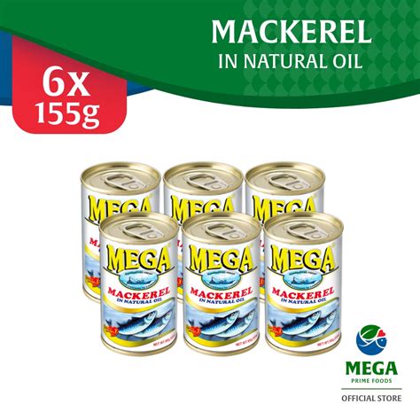 mega mackerel price|MEGA Mackerel in Natural Oil 155G By 6's .